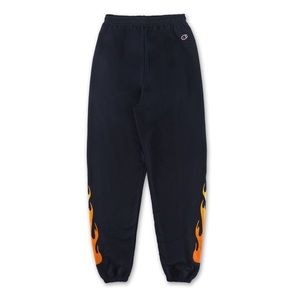 navy blue flame sweatpants kylie shop